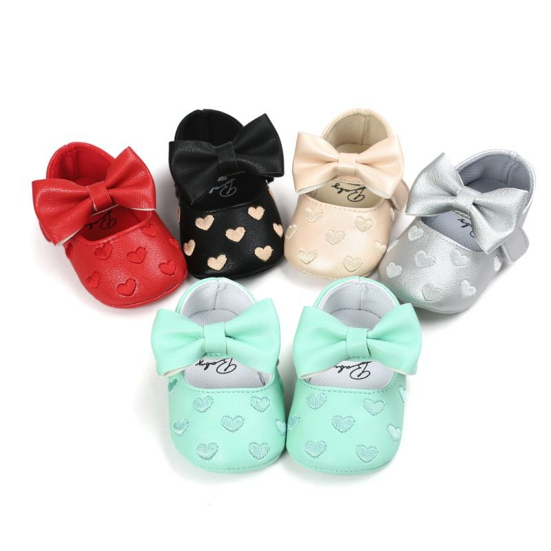 Lovely Patterned Leather Baby Girl's Shoes - Image 6