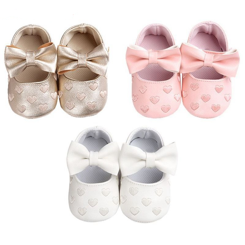 Lovely Patterned Leather Baby Girl's Shoes - Image 3