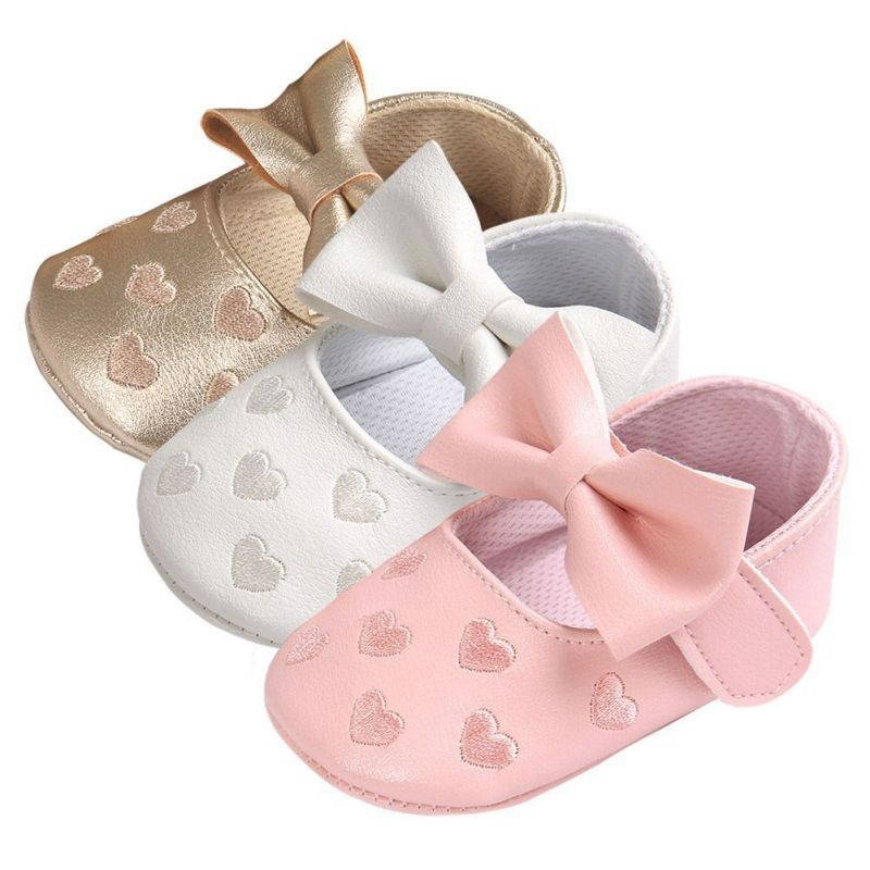 Lovely Patterned Leather Baby Girl's Shoes - Image 5